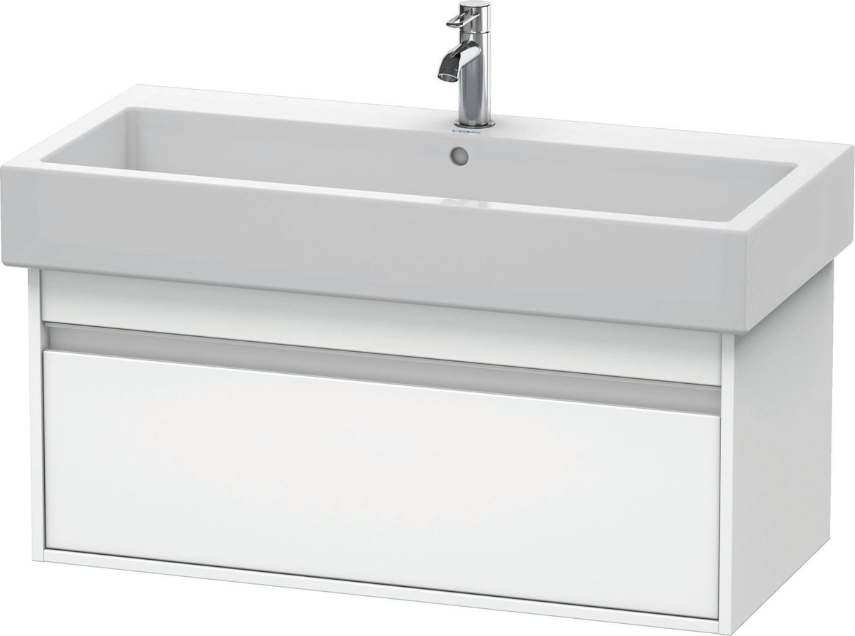 DURAVIT Ketho Waschtischunterbau 950 mm wandhängend, 1 Auszug, weiß matt – Soft-Close