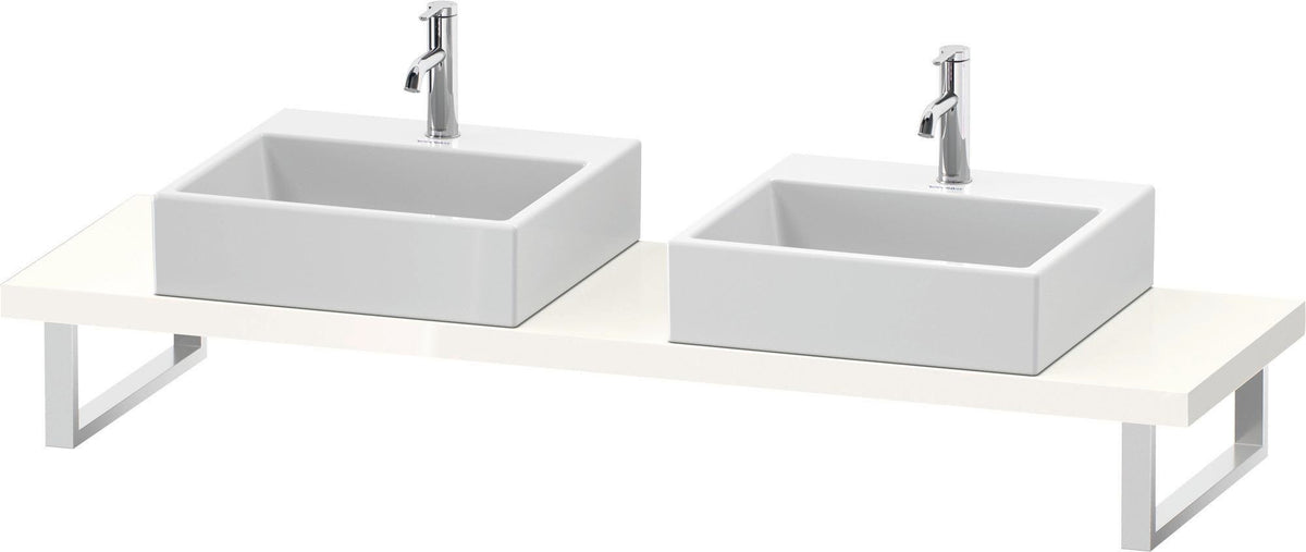 DURAVIT DuraStyle Konsole variabel 2 Ausschnitte 45x480 mm Weiß Matt – Wandhängend