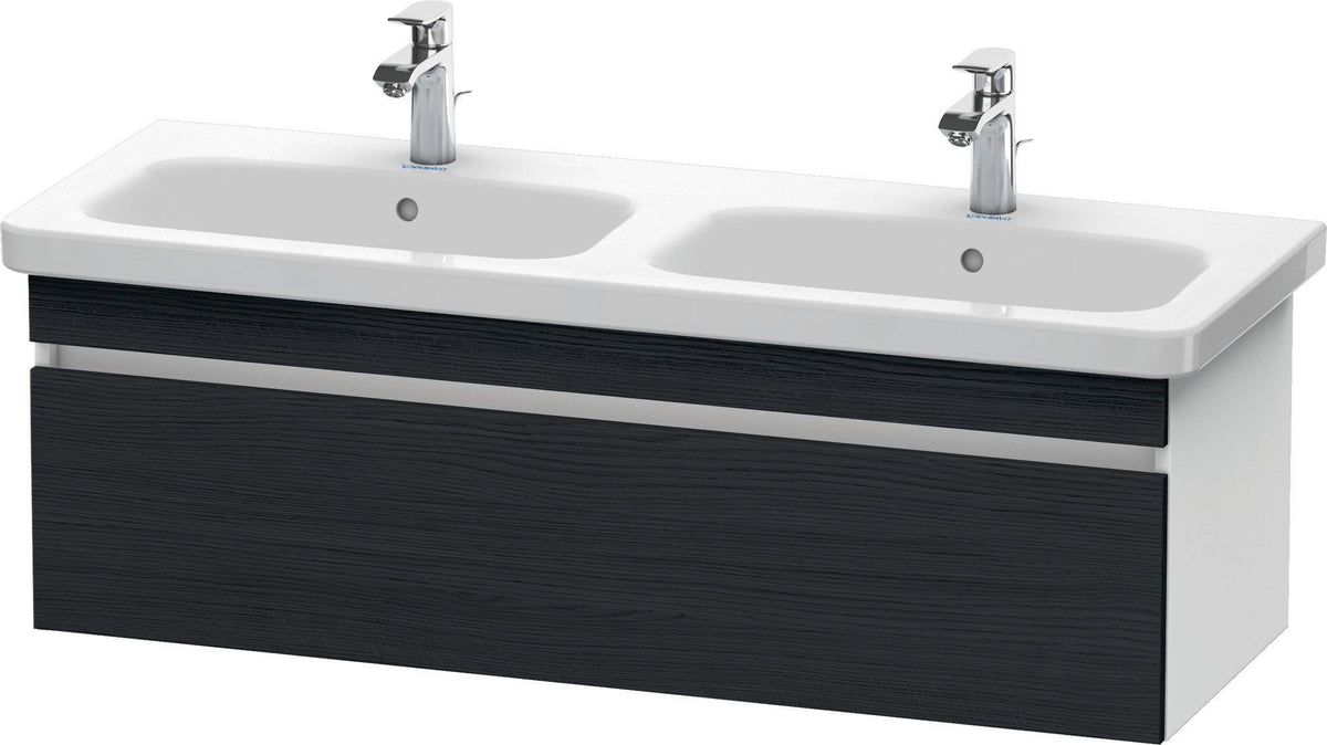 Duravit DuraStyle Waschtischunterbau 1230 mm betongrau matt – wandhängend, 1 Auszug, Soft-Close