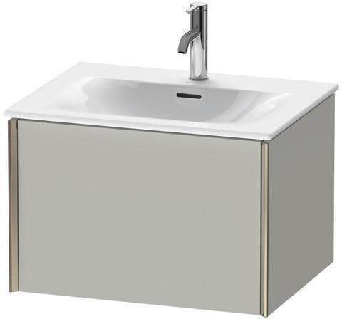 Duravit XViu Waschtischunterbau 610 mm weiß matt mit Tip-On-Technik und einem Auszug