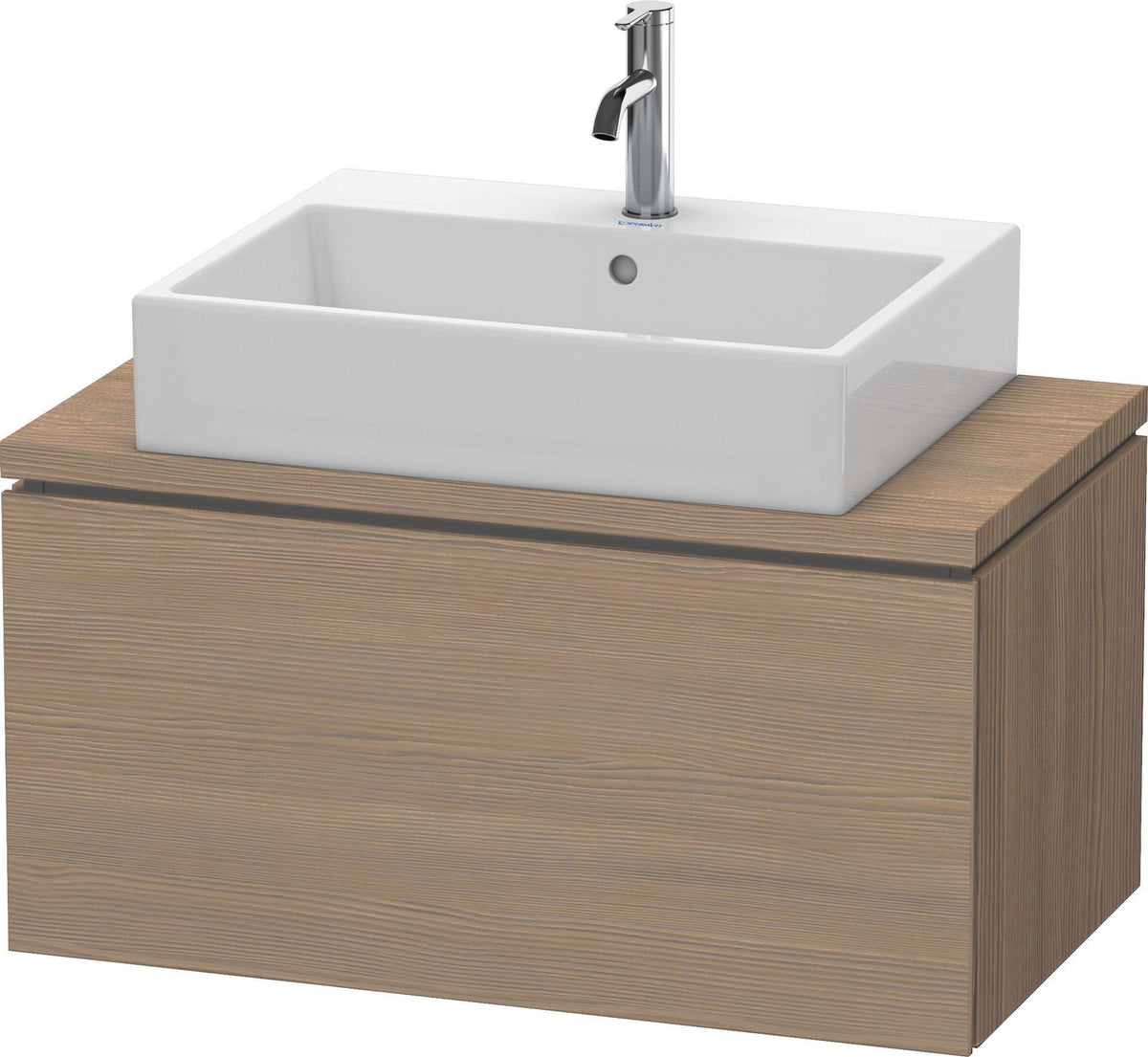 Duravit L-Cube Konsolenwaschtischunterbau 820 mm Amerikanisch Nussbaum mit Tip-on-Technik
