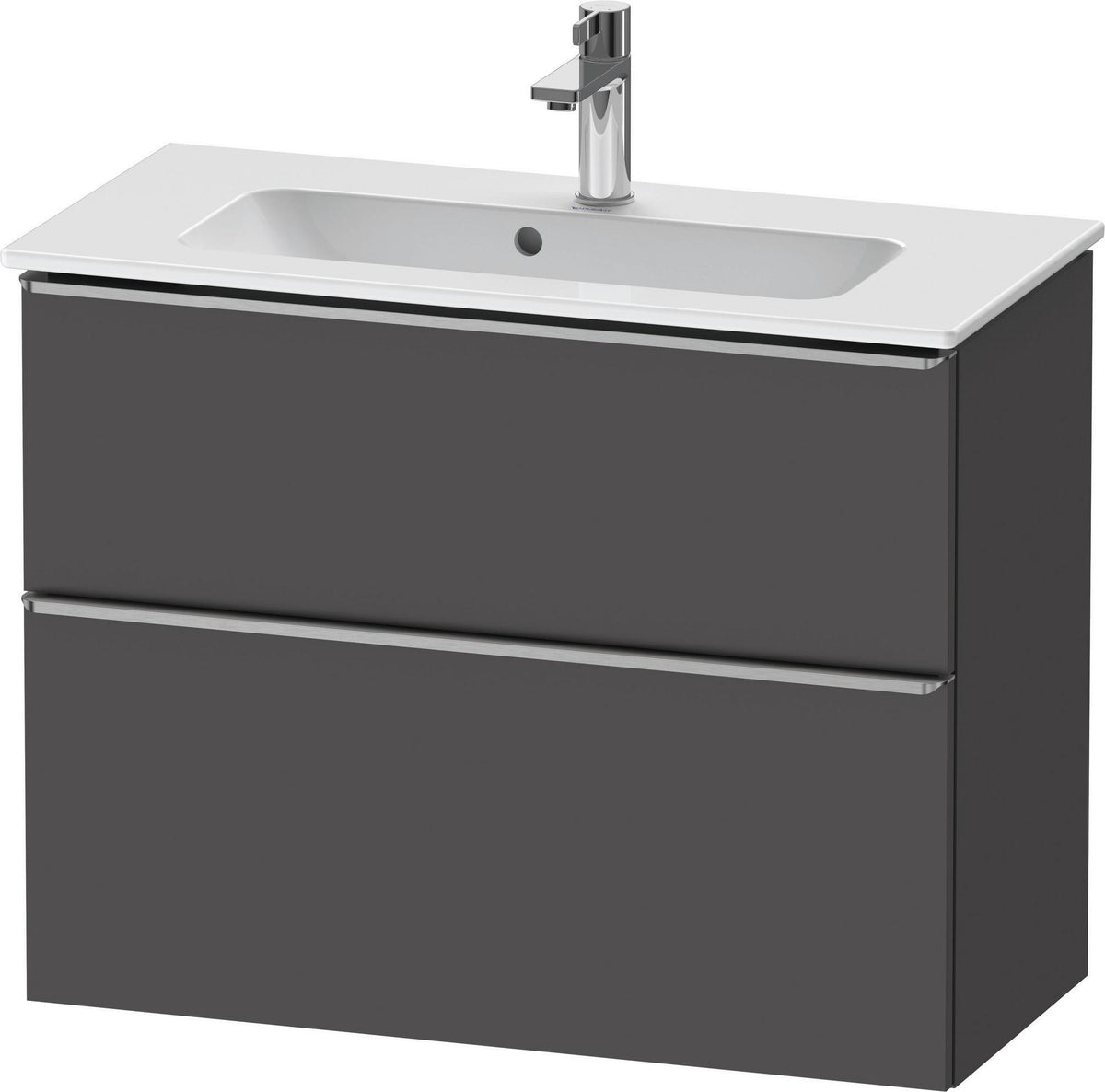 DURAVIT D-Neo Waschtischunterbau 810 mm Eiche Schwarz Bronze, wandhängend, 1 Auszug