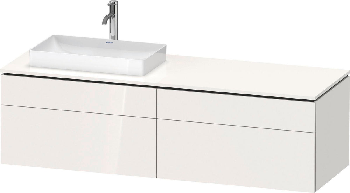 Duravit L-Cube Waschtischunterbau 1620 mm taupe supermatt mit Tip-On und Soft-Close