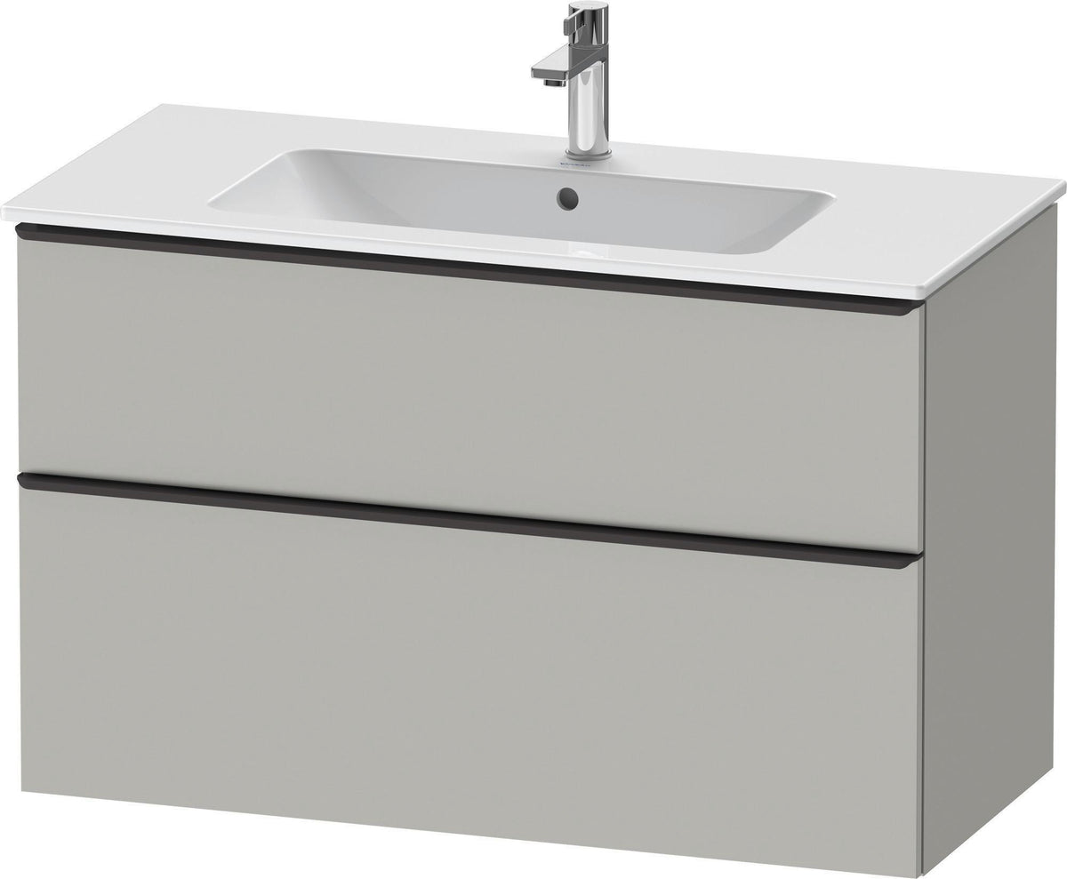 DURAVIT D-Neo Waschtischunterbau 1010 mm Eiche Schwarz mit Bronze Griff