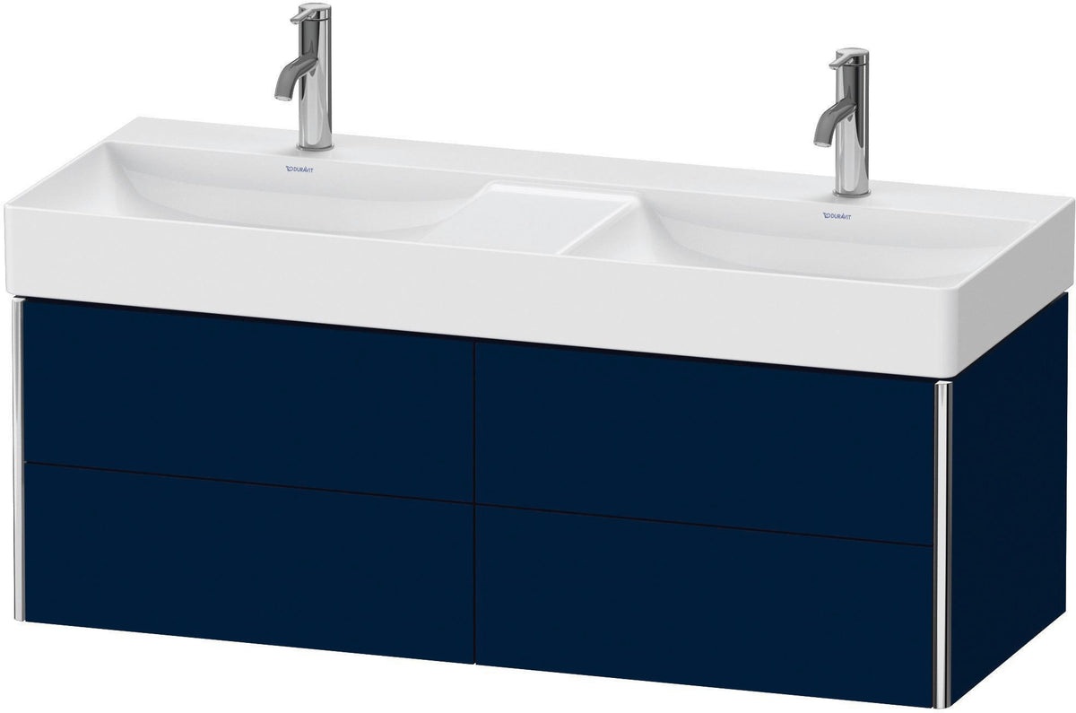 DURAVIT XSquare Waschtischunterbau wandhängend 1184 mm, 4 Schubkästen, weiß matt – Tip-On & Soft-Close