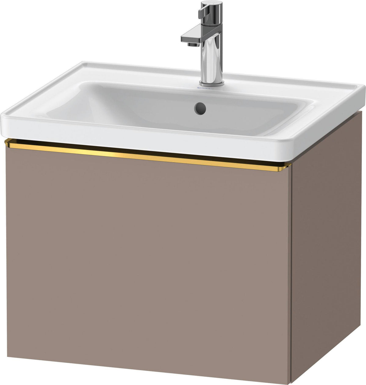 DURAVIT D-Neo Waschtischunterbau 584 mm betongrau matt mit 1 Auszug und Soft-Close