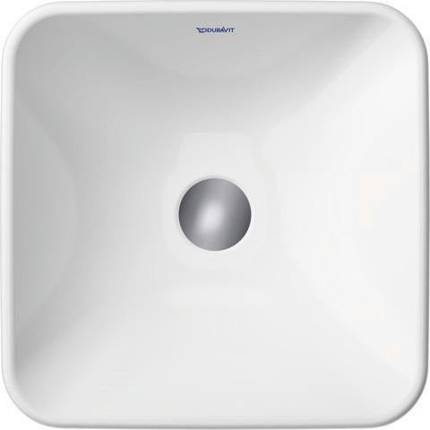 Duravit D-Neo Aufsatzbecken 400x400mm Weiß mit HygieneGlaze – Quadratisches Design