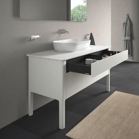 Duravit Luv Waschtischunterbau bodenstehend 1338 mm Weiß Seidenmatt mit Tip-On-Technik