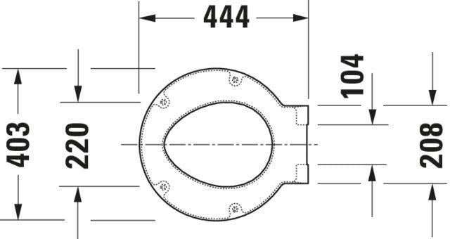 DURAVIT WC-Sitz Starck 1 mit SoftClose Absenkautomatik, weiß, Duroplast, abnehmbar