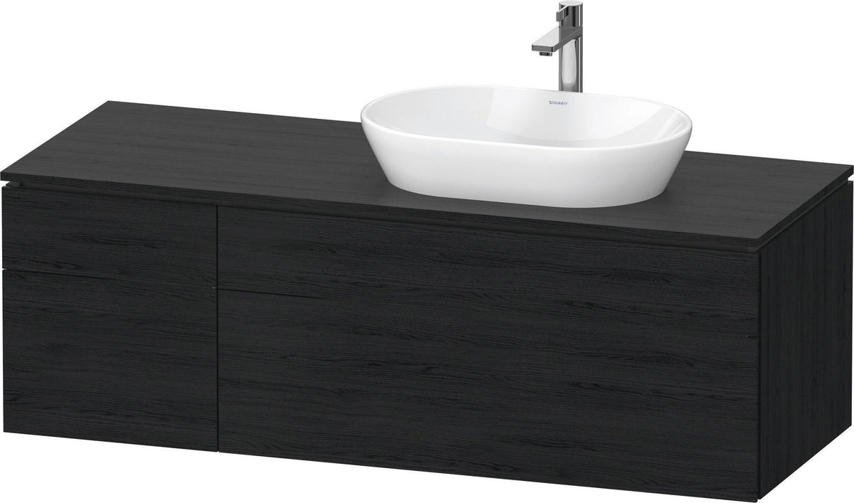 Duravit L-Cube Waschtischunterbau 1420 mm Taupe supermatt mit Tip-on und Soft-Close