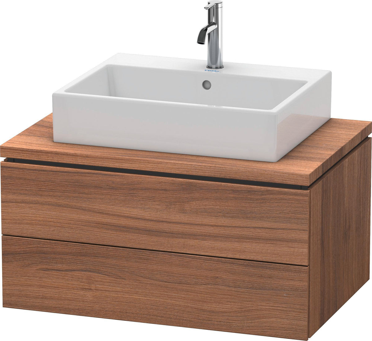 DURAVIT L-Cube Konsolenwaschtischunterbau 820 mm betongrau matt mit 2 Schubkästen