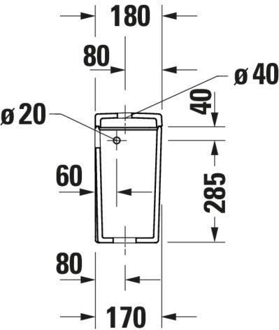 DURAVIT Spülkasten D-Neo Weiß mit Dual Flush 4,5/3 L, Wasseranschluss links/rechts