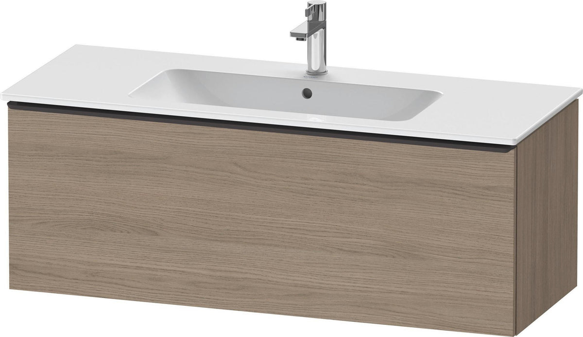 Duravit D-Neo Waschtischunterbau 1210 mm Eiche Terra Matt mit 1 Auszug und Soft-Close