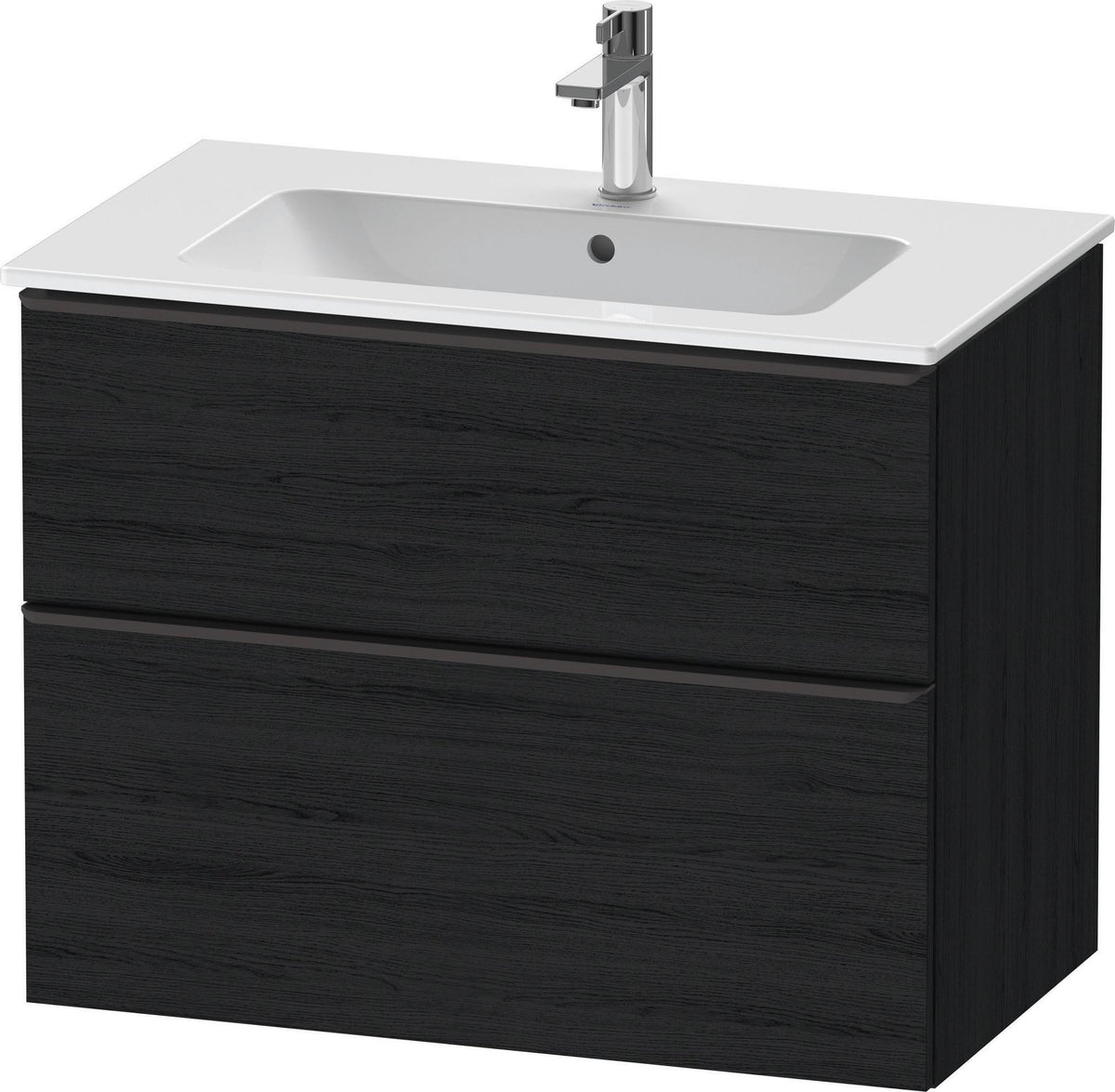 Duravit D-Neo Waschtischunterbau 810 mm betongrau matt mit Soft-Close-Auszug