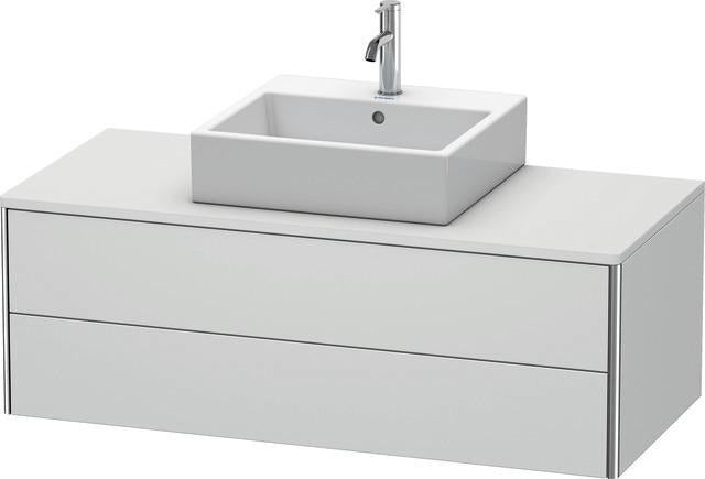 Duravit XSquare Waschtischunterbau 1200 mm mit 2 Schubkästen in Steingrau Matt