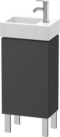 Duravit L-Cube Waschtischunterbau 582x364x241mm betongrau matt, Anschlag links, 1 Tür