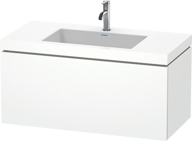 DURAVIT L-Cube Waschtischset 1000x480mm mit Vero Air Möbelwaschtisch, 1 Hahnloch, s-matt