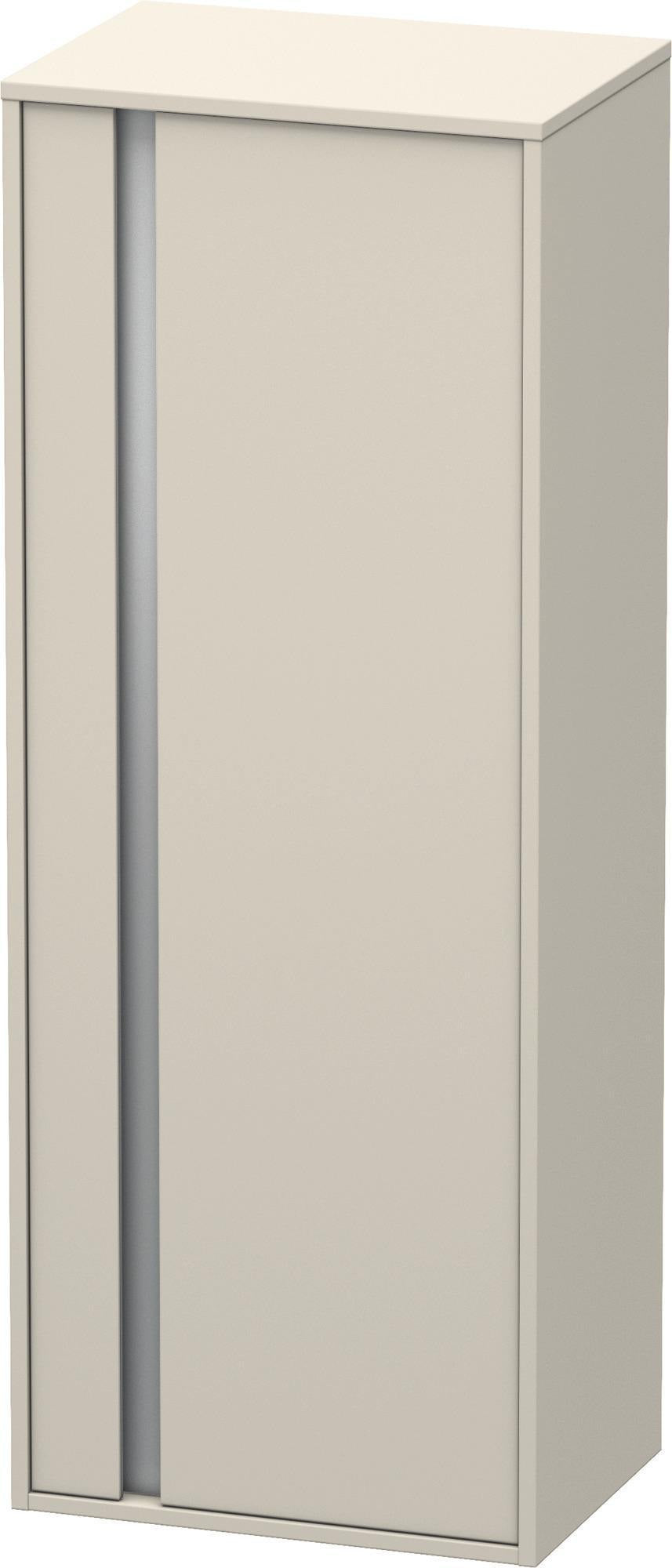Duravit Hochschrank Ketho 360x500x1320mm, 1 Tür, Anschlag links, weiß matt – wandhängend mit Soft-Close