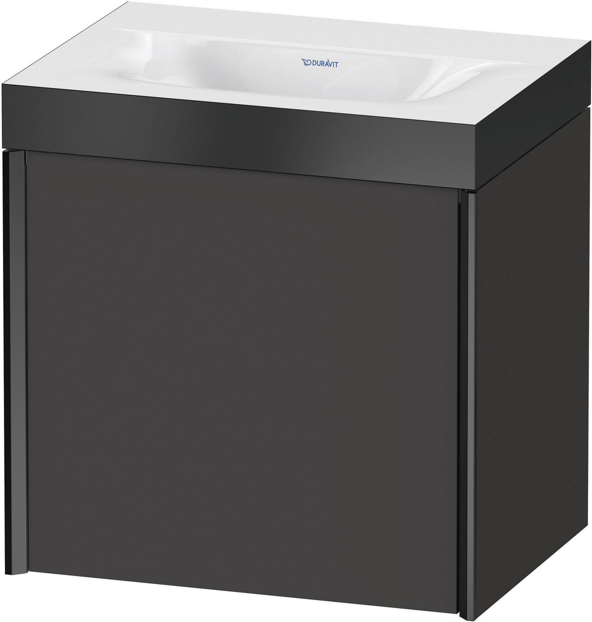 Duravit XViu c-bonded Waschtischunterschrank 460 mm, 1 Tür, Anthrazit – Wandhängend