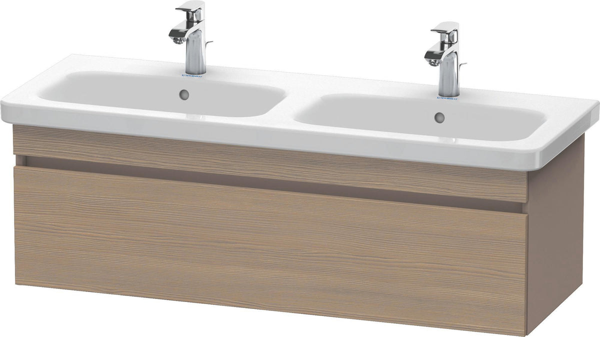 Duravit DuraStyle Waschtischunterbau 1230 mm Eiche Terra/Weiß Matt, 1 Auszug, wandhängend