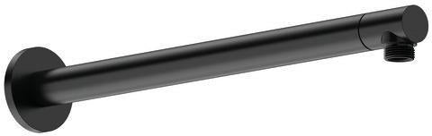 DURAVIT Brausearm L352mm rund Schwarz Matt – Edler Duscharm für Kopfbrausen bis 240 mm