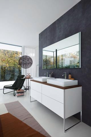 DURAVIT XSquare Waschtischunterbau 1600 mm betongrau matt, 4 Schubkästen, Tip-On, bodenstehend