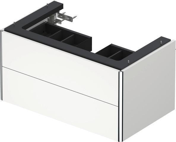 Duravit XSquare Waschtischunterbau 784 mm, 2 Schubkästen, s-matt, Ahorn Mi.