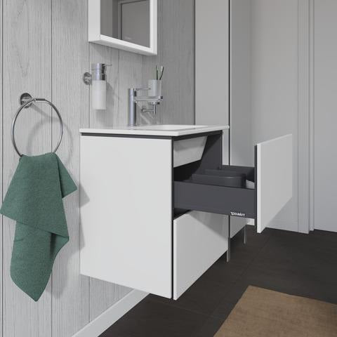 DURAVIT ME by Starck Möbelwaschtisch 530 mm, 1 Hahnloch, mit Überlauf, weiß