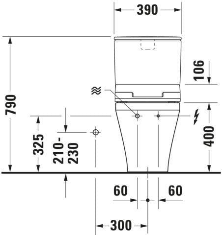 DURAVIT SensoWash Slim Dusch-WC-Sitz für DuraStyle, weiß, mit Fernbedienung & Durchlauferhitzer