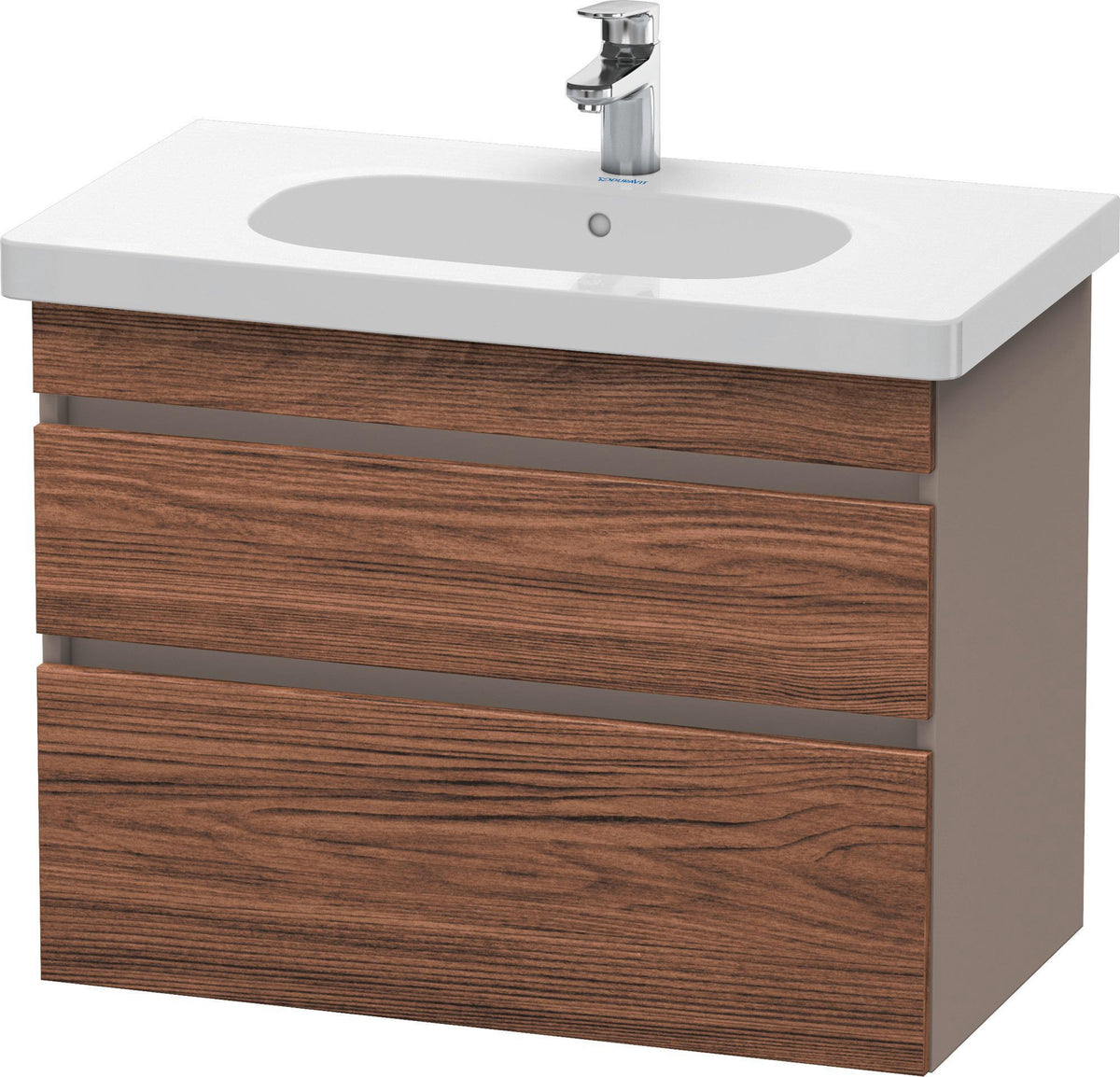 DURAVIT DuraStyle Waschtischunterbau 800 mm wandhängend, 2 Schubkästen, weiß matt – mit Soft-Close