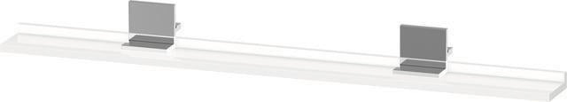 DURAVIT Sivida Spiegelablage 1200 mm in Chrom/Weiß Hochglanz – Ablage mit Befestigungsmaterial