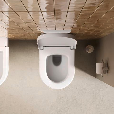 DURAVIT Balcoon Wand-WC 370x540mm spülrandlos Rimless DuraShield Weiß Hochglanz