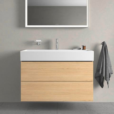 DURAVIT L-Cube Waschtischunterbau 984 mm, 2 Schubkästen, Weiß Matt, Wandmontage