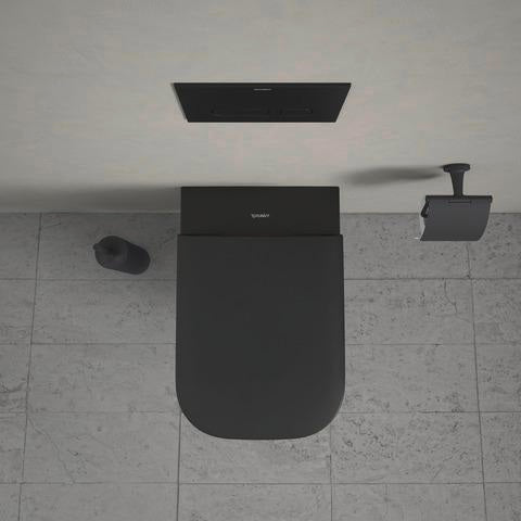 DURAVIT WC-Sitz Happy D.2 Anthrazit matt mit Absenkautomatik und Edelstahl-Scharnieren