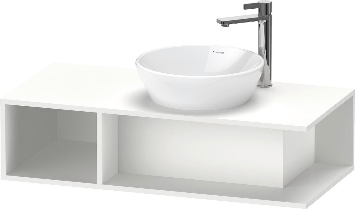 DURAVIT D-Neo Waschtischunterbau wandhängend 800 mm betongrau matt, Becken rechts, 1 offenes Fach