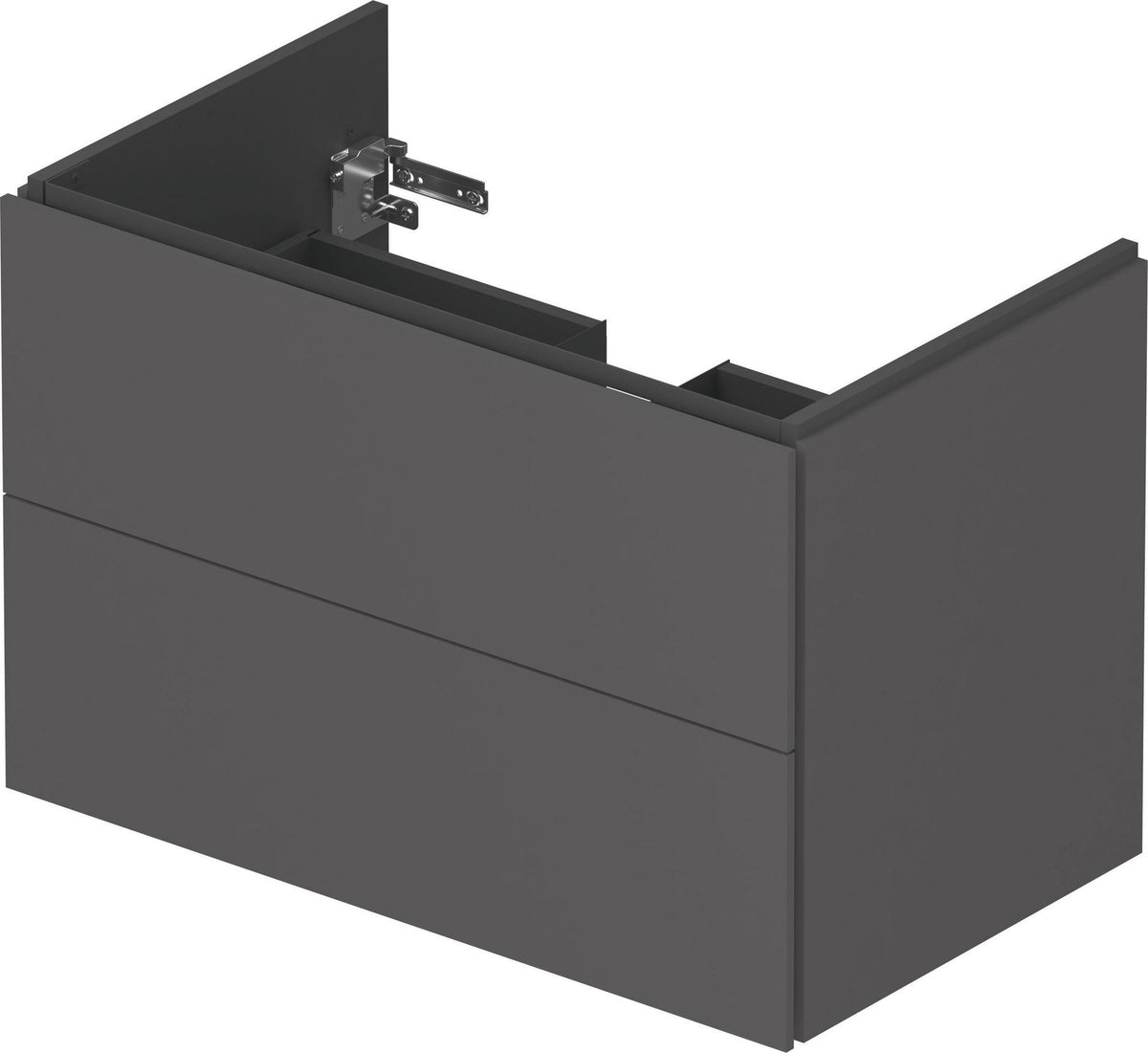 Duravit L-Cube Waschtischunterbau 820 mm taupe matt mit 2 Schubkästen und Tip-On-Technik