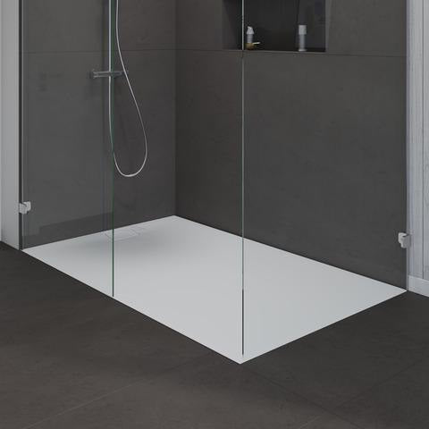 DURAVIT Stonetto Duschwanne 1400x800x50 mm Mineralguss Weiß Matt – Bodenbündig & Rutschhemmend