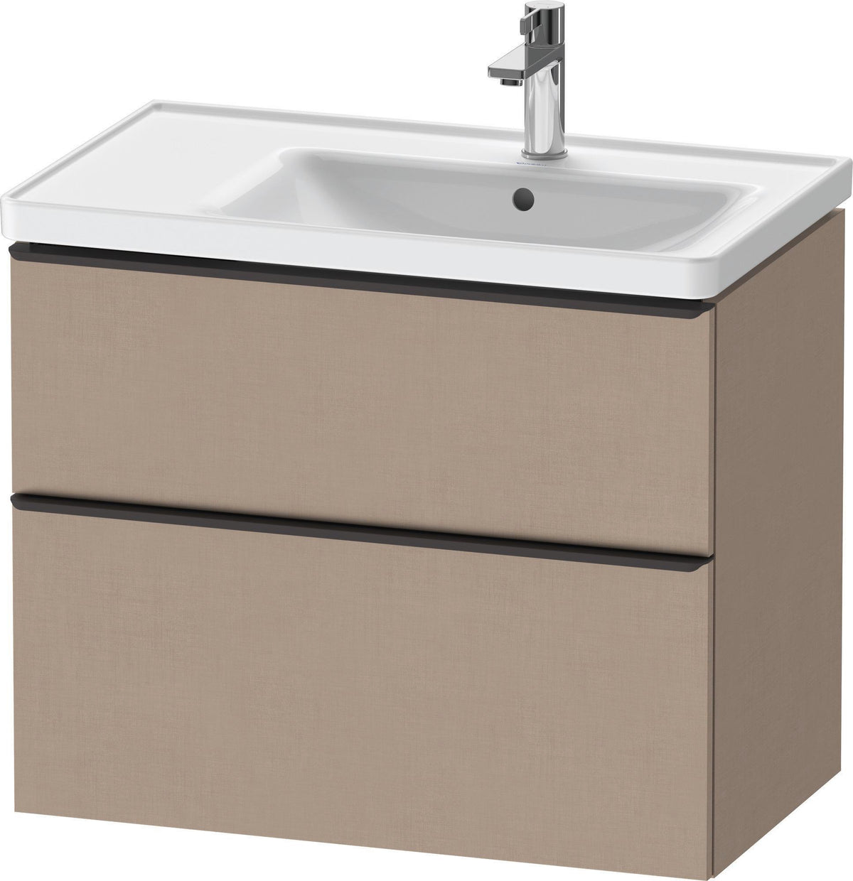 Duravit D-Neo Waschtischunterbau 784 mm Eiche Schwarz Bronze, wandhängend, 1 Auszug