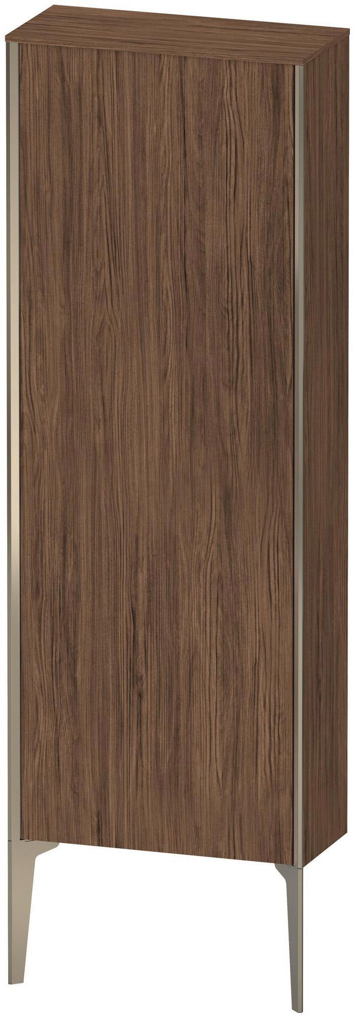 Duravit Halbhochschrank XViu 1330 mm Nussbaum dunkel matt, wandhängend, Push-Open