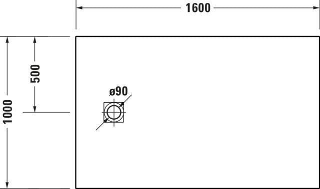 DURAVIT Sustano Duschwanne 1400x1000x30 Mineralguss Weiß Matt – Bodenbündig & Rutschhemmend