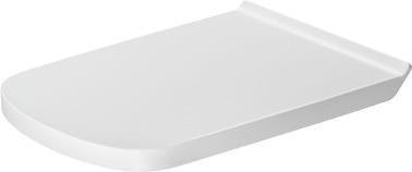 DURAVIT DuraStyle WC-Sitz aus Duroplast, weiß glänzend, mit Edelstahl-Scharnieren, ohne Absenkautomatik