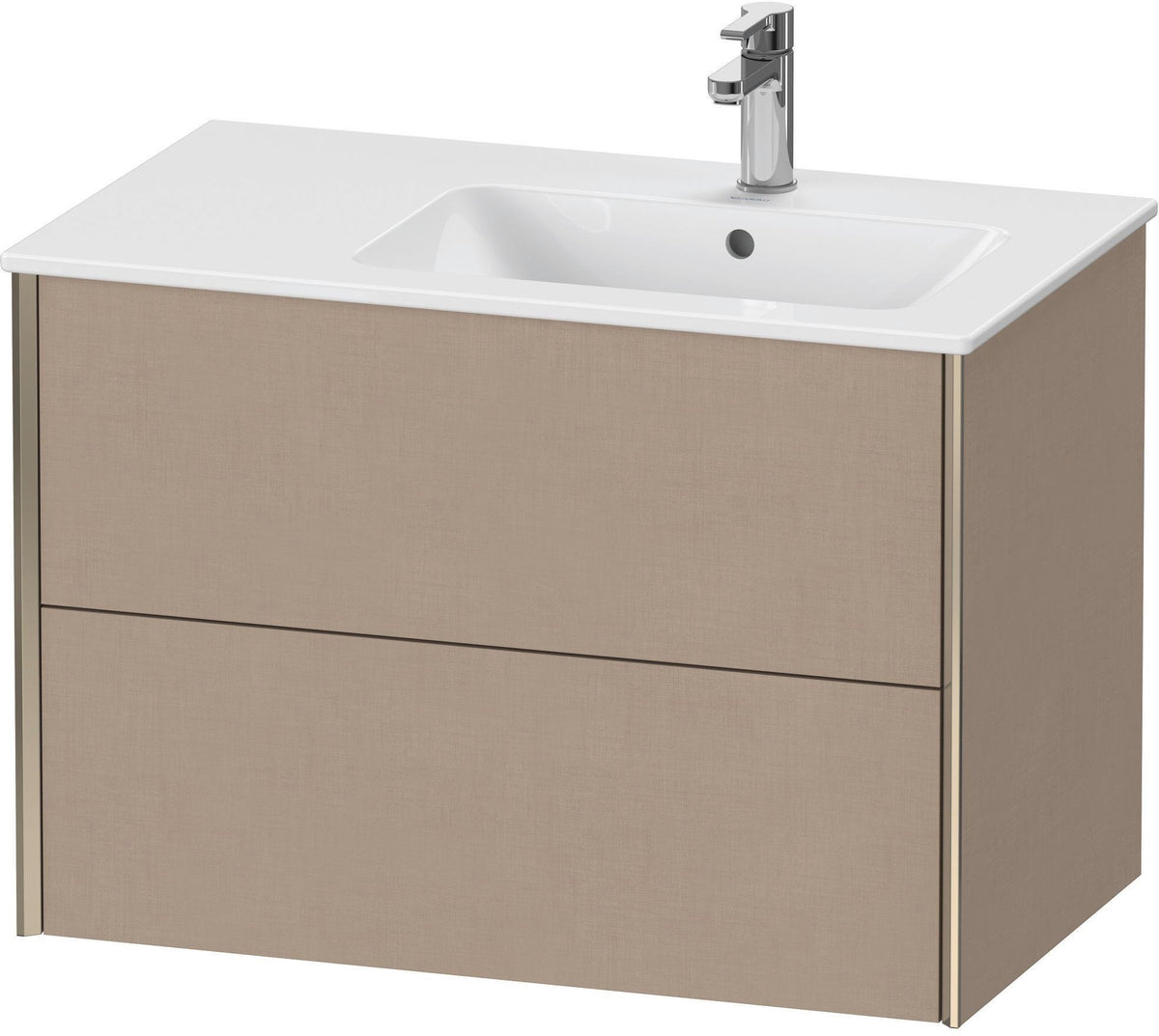 DURAVIT XViu Waschtischunterbau wandhängend 810 mm, 2 Schubkästen, weiß matt