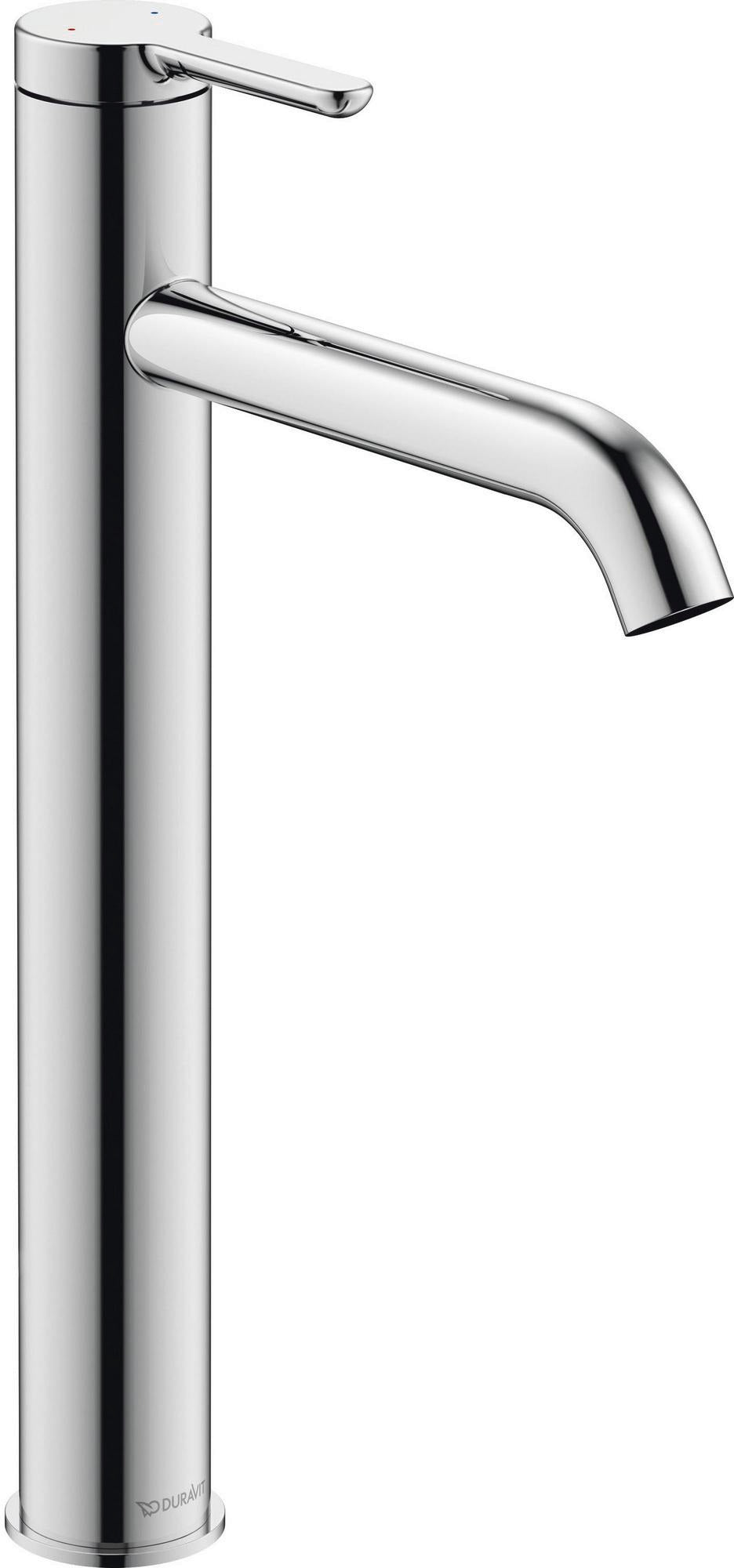 DURAVIT C.1 Einhebel-Waschtischmischer XL 166 mm Schwarz Matt ohne Zugstange