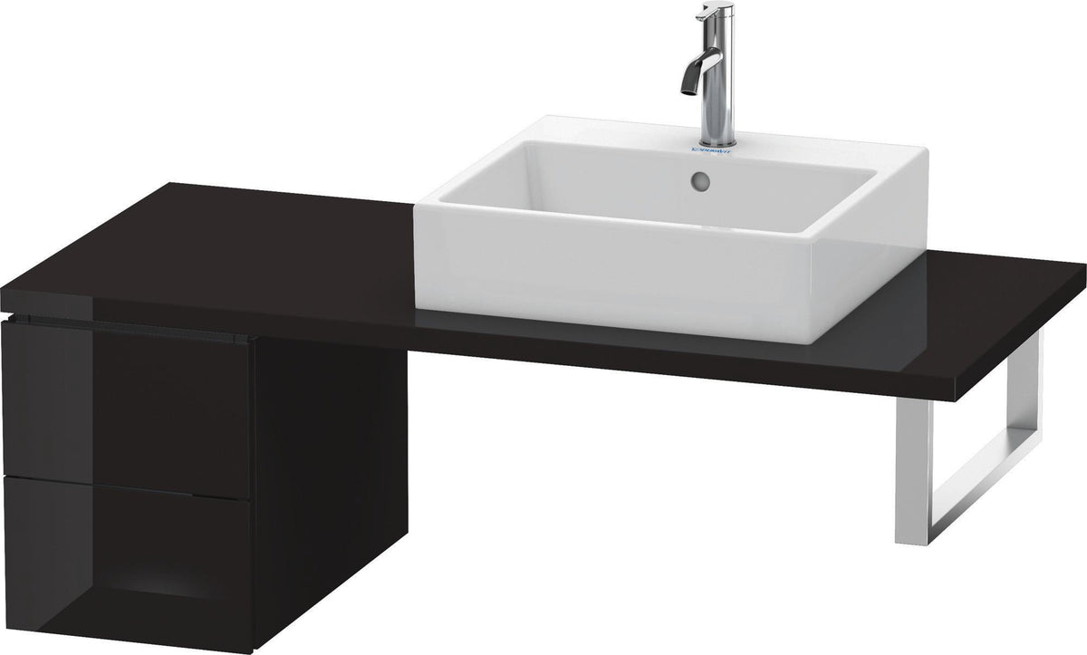 DURAVIT L-Cube Unterschrank 400x320x548mm Weiß Matt mit 2 Schubkästen und Tip-on-Technik