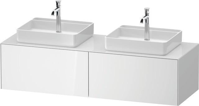 Duravit White Tulip Waschtischunterbau 1600 mm von Philippe Starck – wandhängend, mit Tip-On-Technik und LED-Innenbeleuchtung