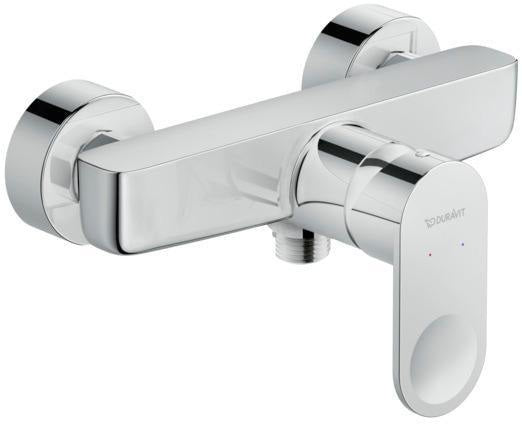 DURAVIT B.3 Einhebel-Brausemischer Aufputz – Keramikmischsystem, verchromt, für Durchlauferhitzer