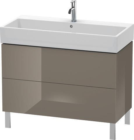 Duravit L-Cube Waschtischunterbau 984 mm Amerikanisch Nussbaum mit Tip-On-Technik