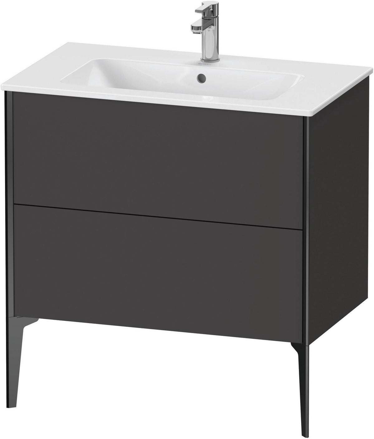 DURAVIT XViu Waschtischunterbau bodenstehend 594x810x480 mm mit 2 Auszügen, weiß matt