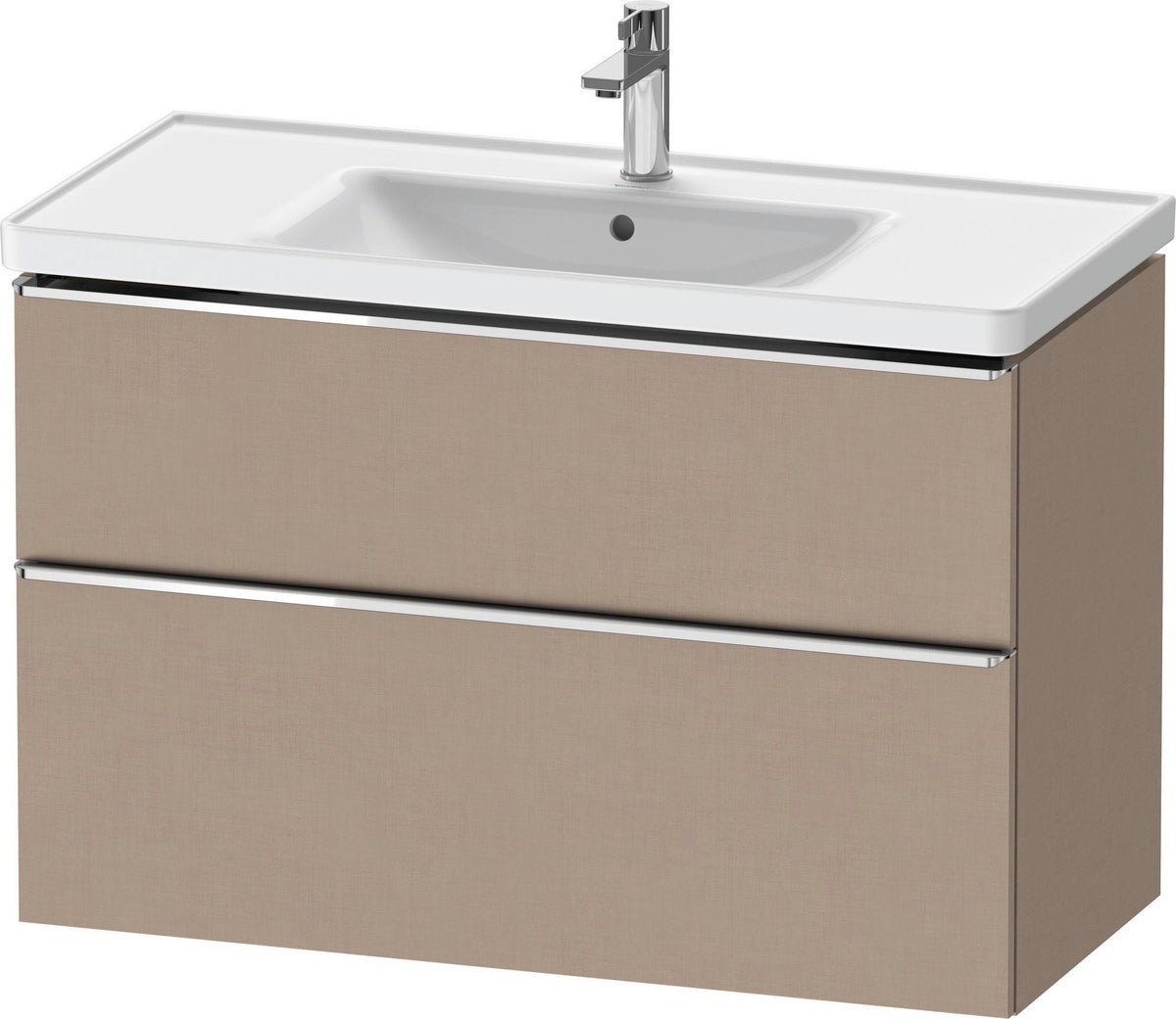 DURAVIT D-Neo Waschtischunterbau 984 mm betongrau matt mit Soft-Close und Bronze-Griff