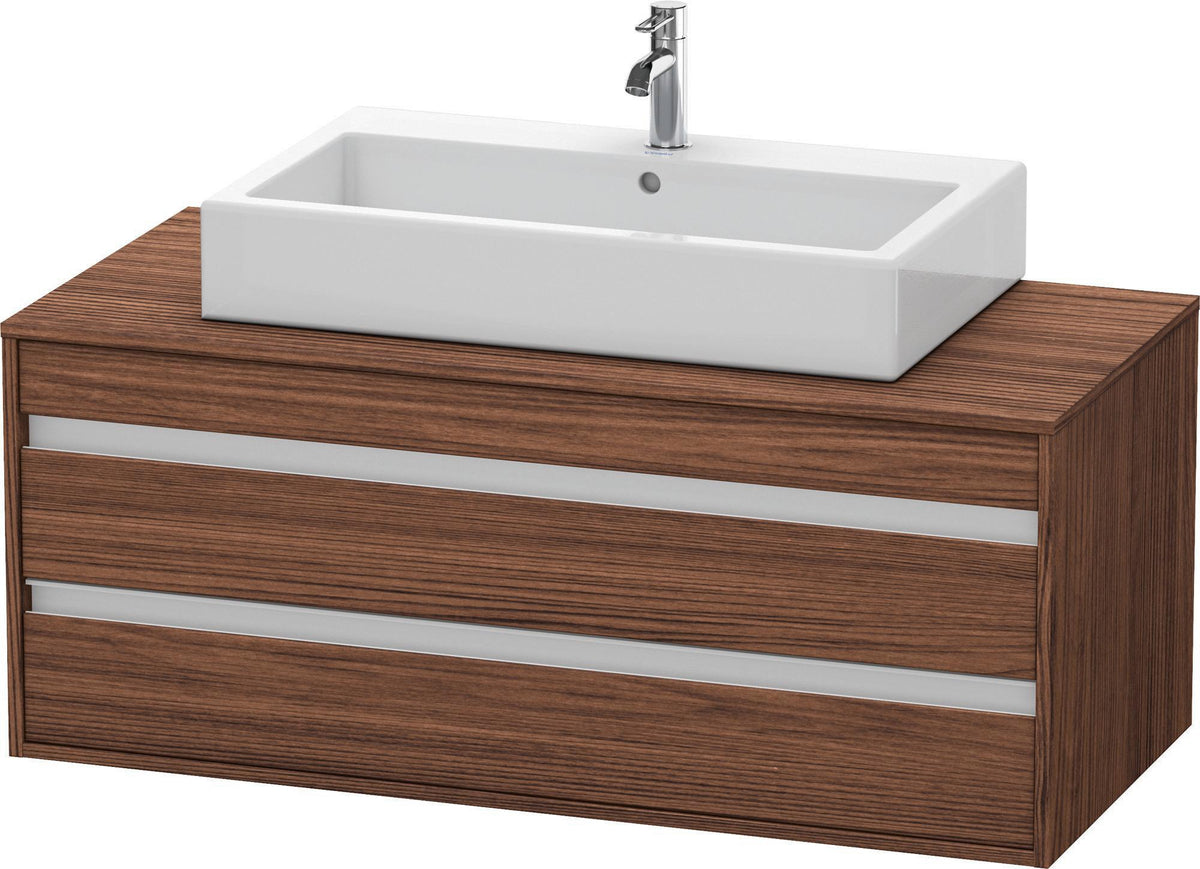DURAVIT Ketho Waschtischunterbau wandhängend 1200 mm, 2 Schubkästen, weiß matt – für Aufsatzwaschtisch